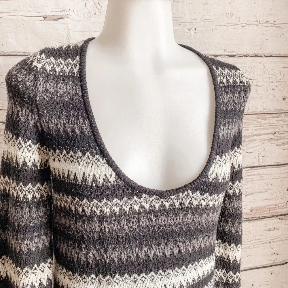 Free People striped tunic sweater
